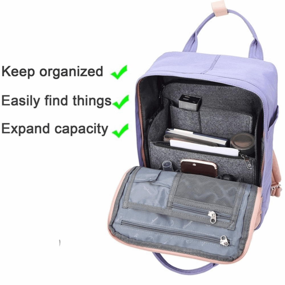 Backpack Insert Organizer - Felt Backpack Organizer Insert Multi layer