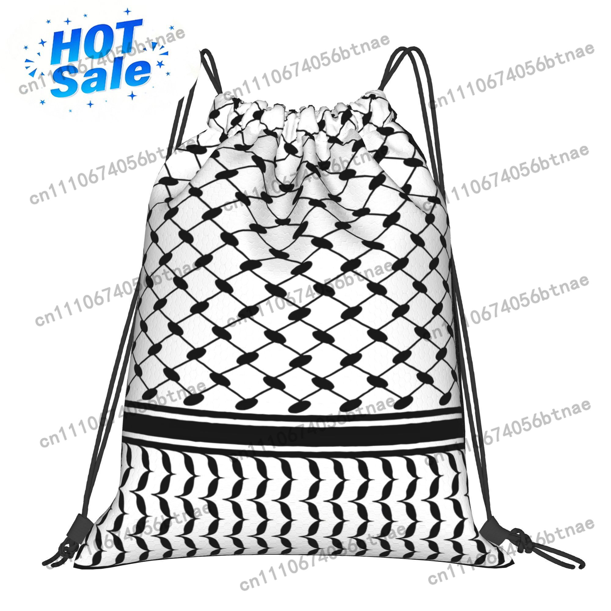 Kufiya Middle Eatern Pattern D - Drawstring Gym Bag review and price