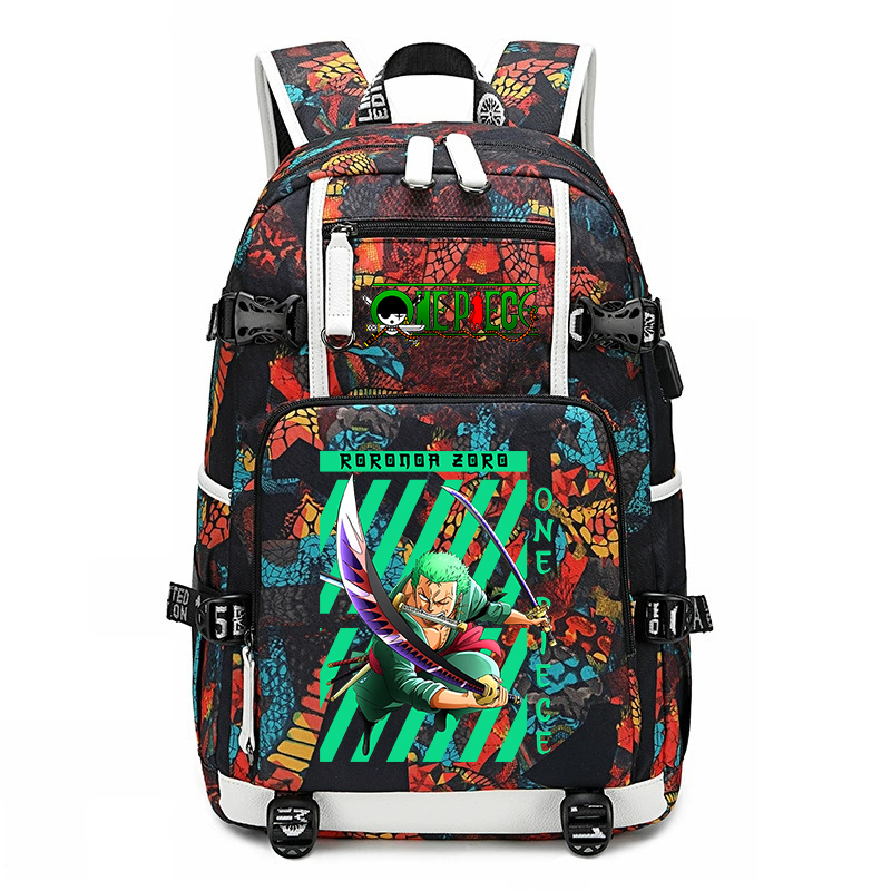 One Piece Zoro Printed School  - School Backpack Teen review and price