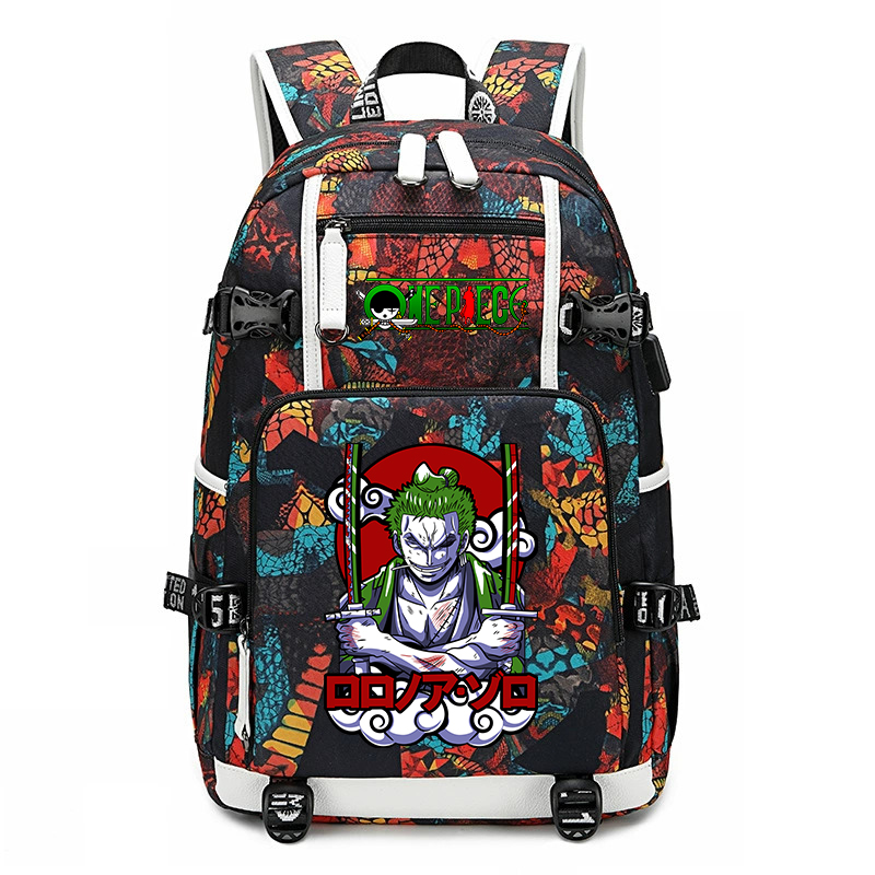One Piece Zoro Printed School  - School Backpack Teen review and price