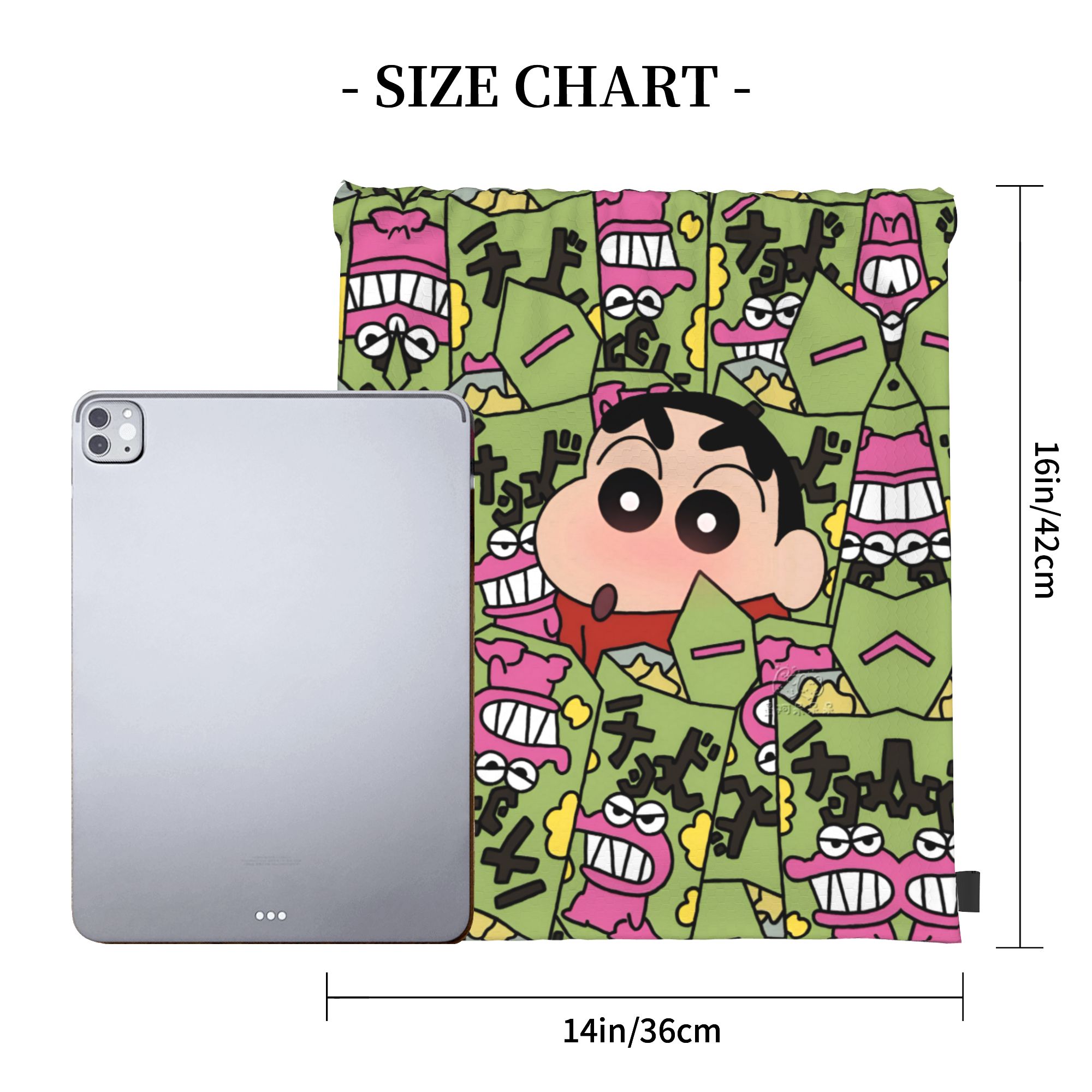 Custom Crayons Shins Chans Dra - Drawstring Gym Bag review and price